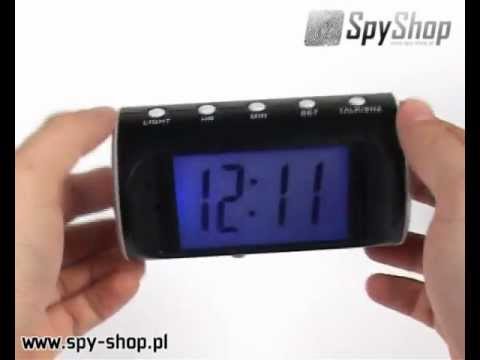 Minikamera ukryta w nowoczesnym budziku DCR-231  | Spy Shop ®