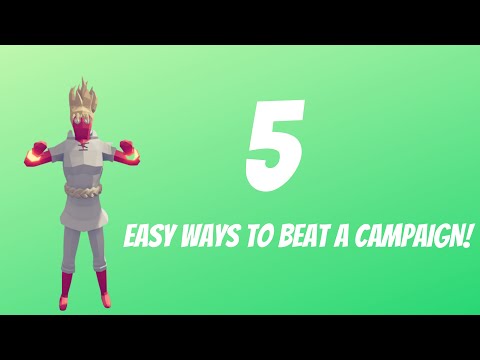 5 Easy Ways To Beat A Campaign! Totally Accurate Battle Simulator
