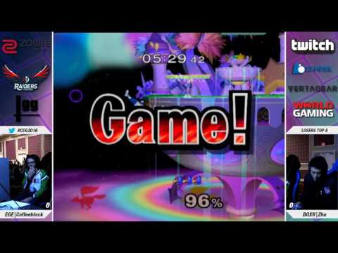 CC2016: SSBM: Top 8 - EGE|CoffeeBlack vs BOXR|Zhu