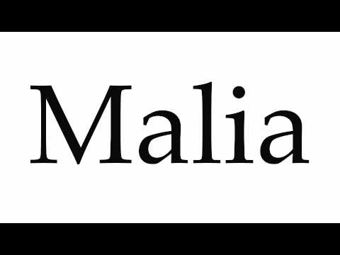 How to Pronounce Malia