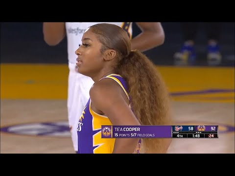 HIGHLIGHTS: Te'a Cooper ties career high with 15 points vs Fever! #wnba #teacooper #losangelessparks