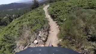 iago Garay rides DH tuberia in Navacerrada, Spain
