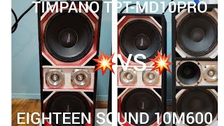 Video thumbnail for TÍMPANO TPT-MD10PRO 💥VS💥EIGHTEEN SOUND 10M600 by Octavio Revisado y mas