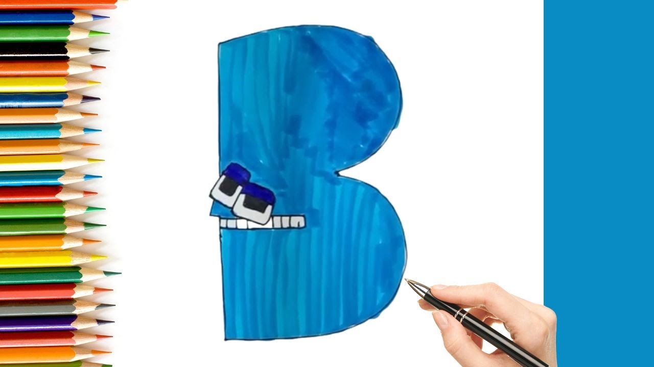How To Draw "B" From Alphabet Lore | FUN KIDS Tutorial