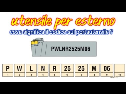 Cosa significa il codice sull'utensile da tornio @meccanicando