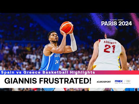 Spain vs Greece | Giannis Antetokounmpo DOMINANT performance 💪 #Paris2024