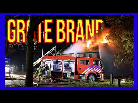 Grote brand - VOLUNTEERS DUTCH FIREFIGHTERS -
