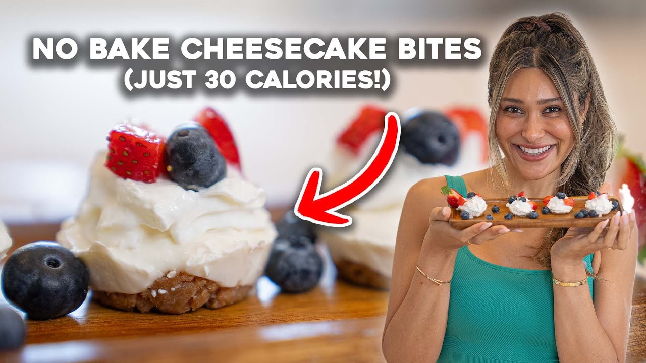 Mini Cheesecake Bites Under 30 Calories - No Baking Required!