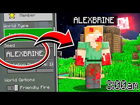 Do NOT Use The ALEXBRINE Seed in Minecraft at 3:00 AM!