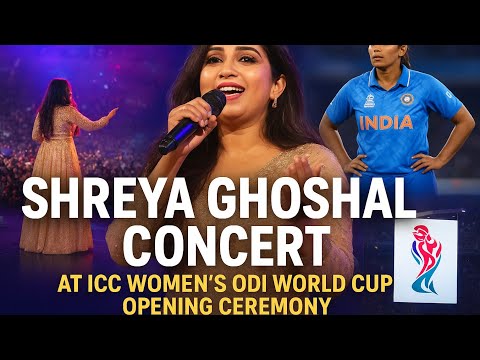 ICC women's odi World Cup 2025 Opening Ceremony By Shreya Ghoshal. IND vs SL #indvssl #icc #odi #wcw