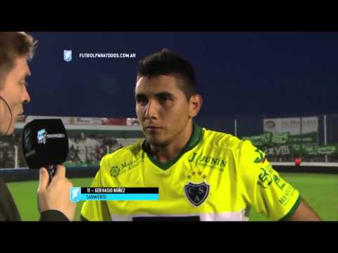 Núñez: "Nos dormimos un poquito". Sarmiento 2 - Aldosivi 2. Fecha 3. Primera División 2015. FPT.