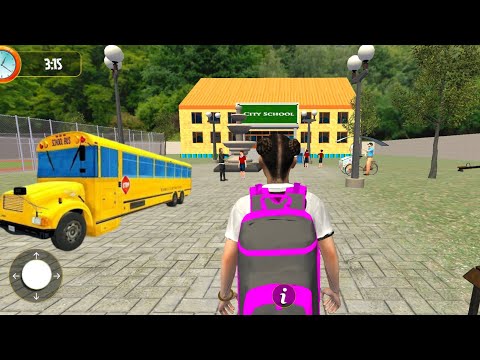 Virtual High School Simulator - first day of School| School Bus Driving - Android Gameplay