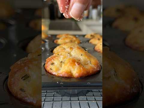 Rosemary. Garlic. Focaccia. Muffins.