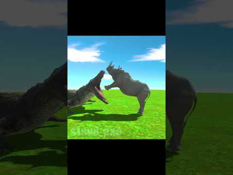 PURUSSAURUS VS RHINOCEROS - ARBS - Animal Revolt Battle Simulator