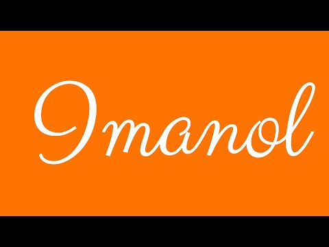 Learn how to Write the Name Imanol Signature Style in Cursive Writing