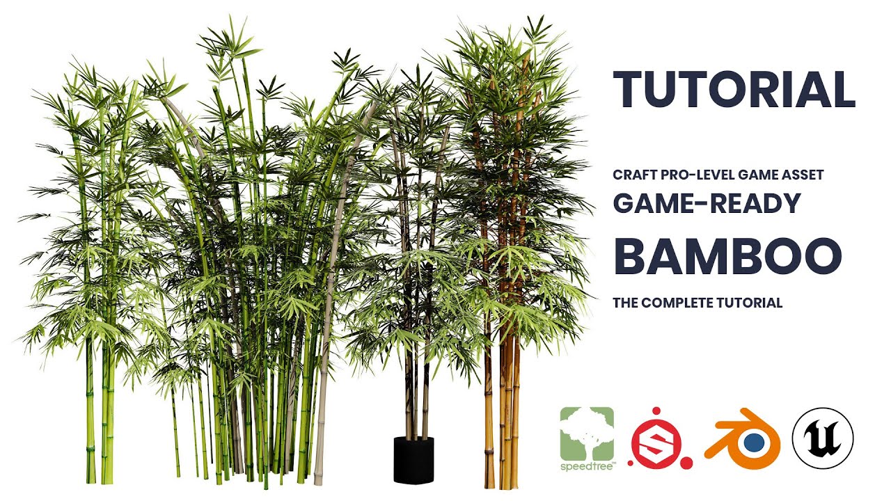 Realistic Bamboo Plants 3D Model