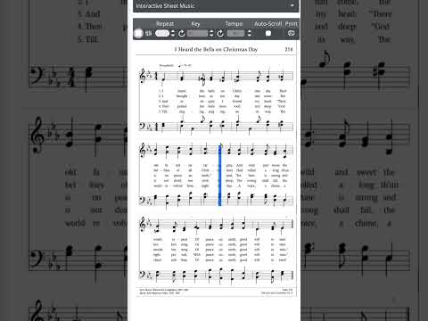 Ouvi os Sinos do Natal | Baixo 🎹