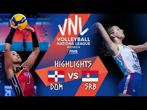 DOM vs. SRB - Highlights Week 5 | Women's VNL 2021