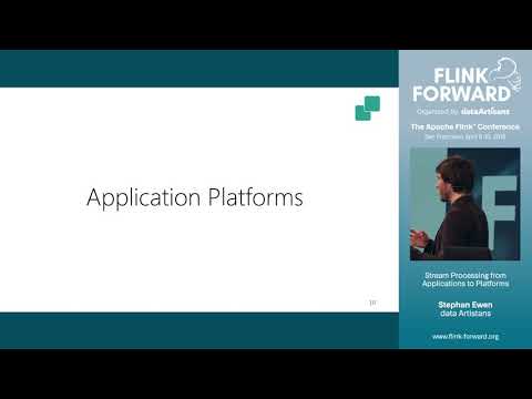 What turns stream processing from a tool into a platform? - Stephan Ewen