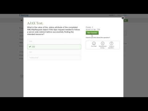 Elance AJAX Test Answers 2015