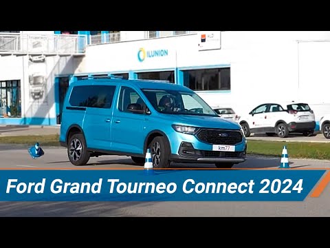 Ford Grand Tourneo Connect 2024 – Maniobra de esquiva (moose test) y eslalon | km77.com