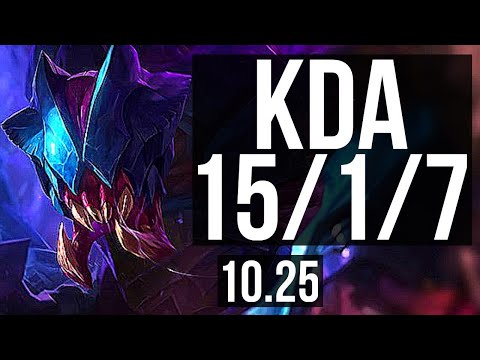 REK'SAI vs LILLIA (JUNGLE) | 15/1/7, 67% winrate, 6 solo kills, Legendary | KR Diamond | v10.25