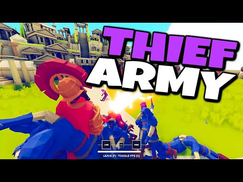 Can Thief Steal from God Units? Thief Army vs Gods, SANS etc... - TABS Mod Gameplay