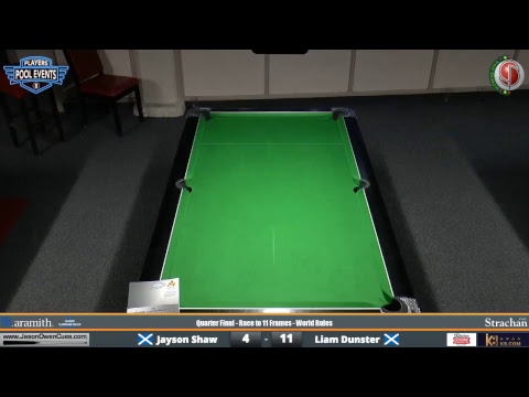 Quarter Final Jayson Shaw vs Liam Dunster - Supreme Pool Series Table 3 - The Jason Owen Open