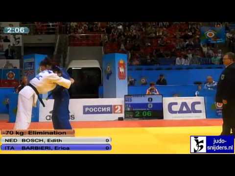 Judo 2012 European Championship Chelyabinsk: Bosch (NED) - Barbieri ITA) [-70kg]