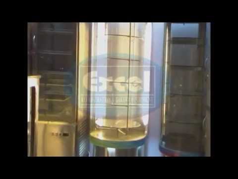 Rotating cake display counter