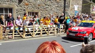 preview picture of video 'Tour de France 2014 - Peloton in Skipton'