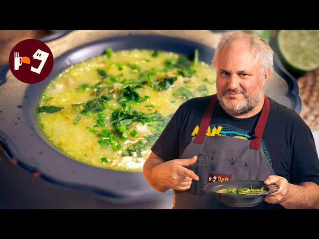 Sopa de Pollo con Cúrcuma y Jengibre: El caldo espeso para combatir el frío