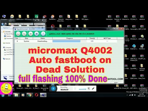 Micromax Q4002 Dead Auto fastboot frp flashing 100% Solution