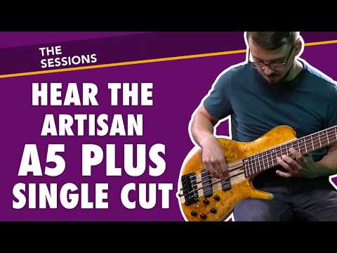Cort A5 Plus SC 5 String Single Cutaway Bass Poplar Burl Top Bartolini Active image 7