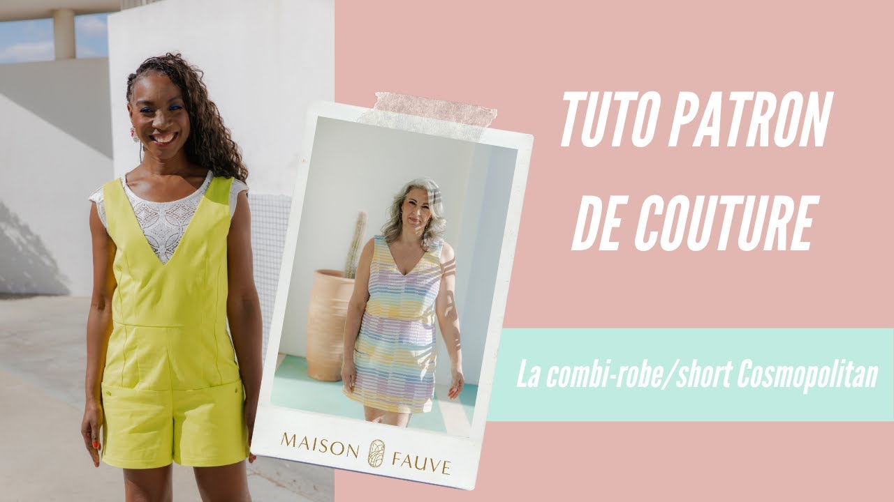 Sewing pattern for Cosmopolitan jumpsuit and dress / PDF (A4, A3, A0, US Letter) - Frames, Layers by Size, Video projection