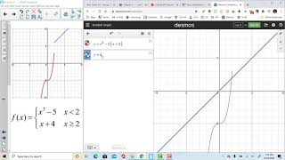 How to Graph a Piecewise function using Desmos