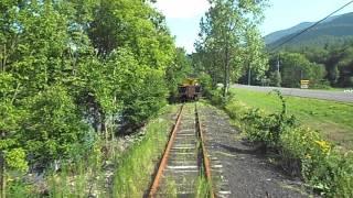 preview picture of video 'CMRR Work Train Approaches Temporary End of Track at MP 26.5'
