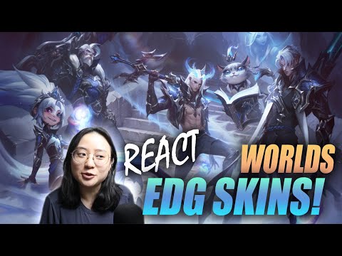 REACT to EDG Worlds 2021 SKINS! Aphelios, Viego, Graves, Zoe, Yuumi | S11 League of Legends