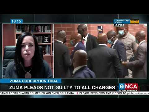 Zuma pleads not guilty to all charges
