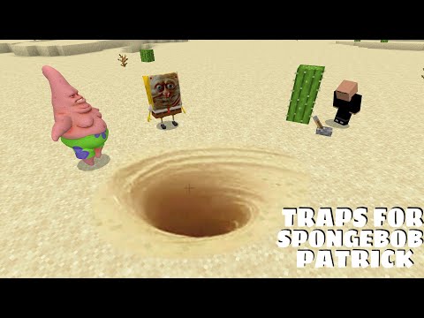 Ultimate Traps for REALISTIC SPONGEBOB AND PATRICK CURSED in Minecraft - Coffin Meme