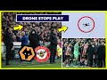 Brentford vs Wolves 1-2 | Drone stopped play for 20 Minutes 😱😝