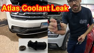 VW Atlas Coolant Leak FIX | Overflow Hose Adapter (03H121118) Replacement DIY