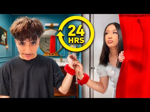 HANDCUFFED TO MY CRUSH FOR 24 HOURS! 😭😍