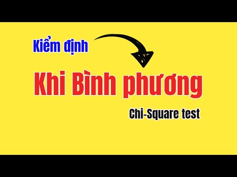 Kiểm định Khi bình phương - Teste qui-quadrado | TS.BS.Vũ Duy Kiên