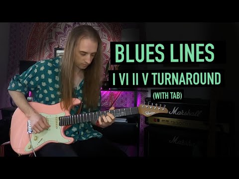 Blues in A with I VI II V turnaround