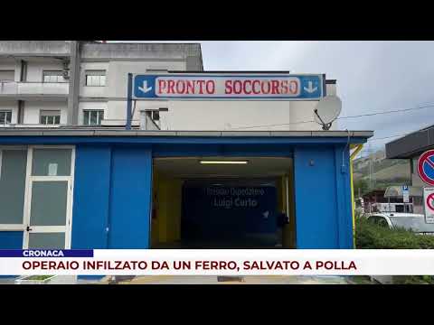 CRONACA. OPERAIO INFILZATO DA UN FERRO, SALVATO A POLLA