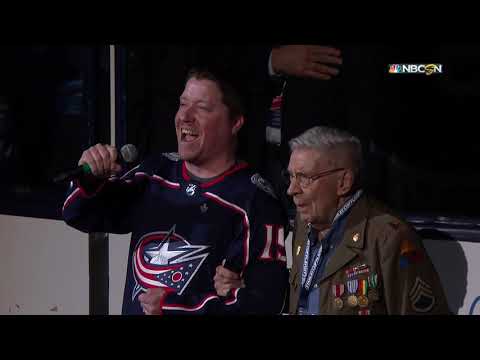 Anthem and Puck Drop (Apr. 14, 2019) (ECQF Game 3)