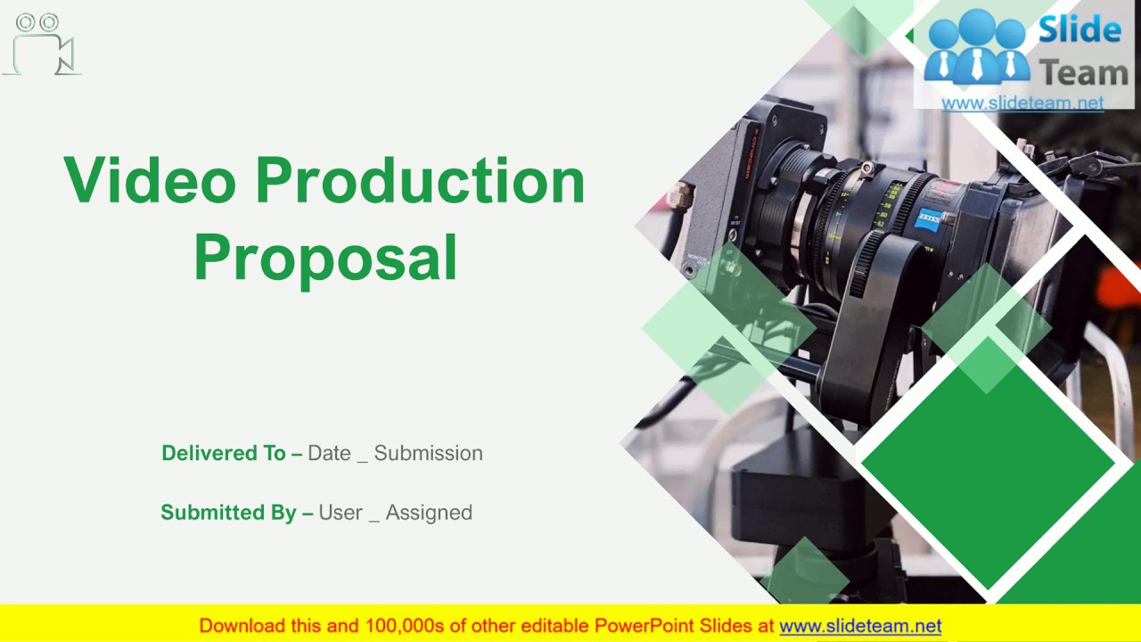 Video Production Proposal PowerPoint Presentation Slides
