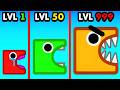 LVL 1 Vs LVL 999 Eating Blocks