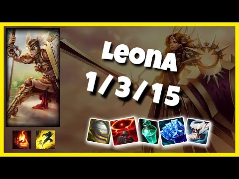 Leona vs Poppy KOREAN Challenger SUPPORT (1/3/15) Gameplay Replay - Patch 10.24